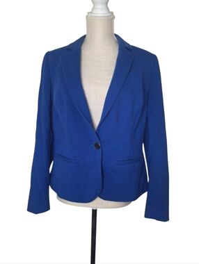 Lane Bryant Cobalt Blue Knit Blazer